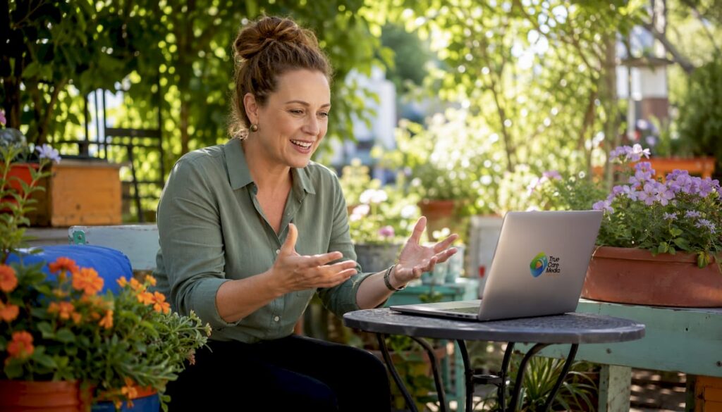 Health professional consulting telehealth branding online