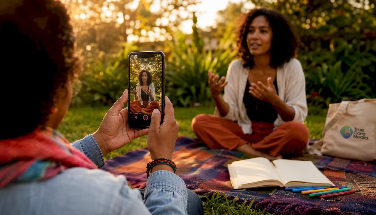 Recording participant-led storytelling video